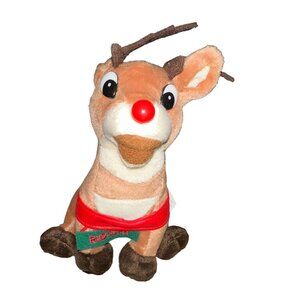 Vintage Rudolph and the Island of Misfit Toys Rudolph Stuffed Plush Brown